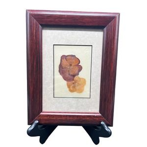 Framed Pair of Pressed Pansies in Great Condition No Damage to Custom Frame